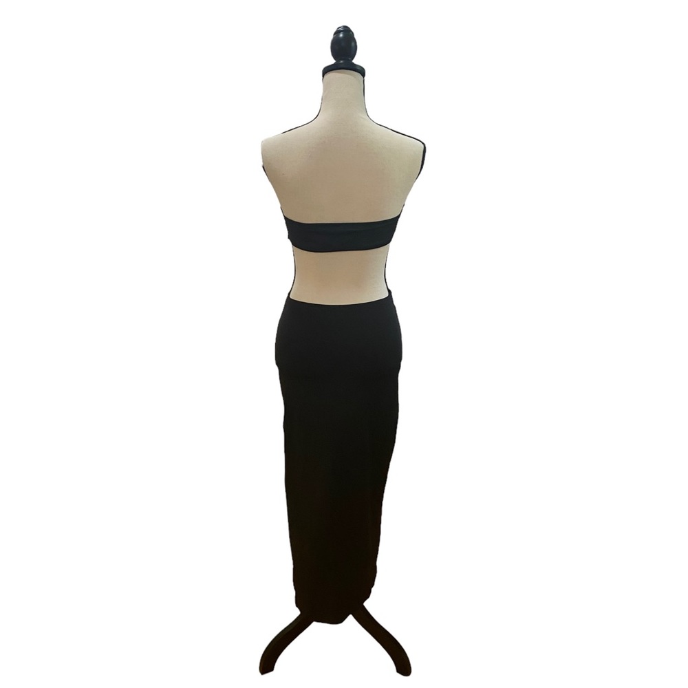 Strapless Cut Out Slit Dress - Picture 2 of 2